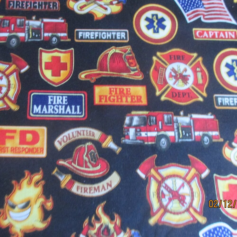 FIRST RESPONDER FABRIC BUNDLE-FABRIC 1 3/4 YDS. 10 FAT QUARTERS-NEW
